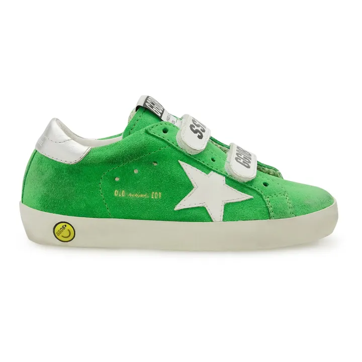 Old School Leather Sneakers - Plain | Green- Product image n°0