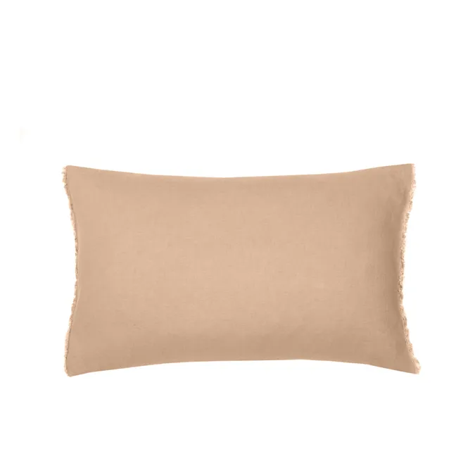 Housse de coussin en lin lavé | Vieux Rose