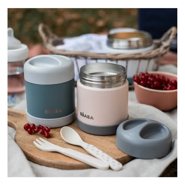 Insulated Stainless Steel Food Storage Container - 300 ml | Green