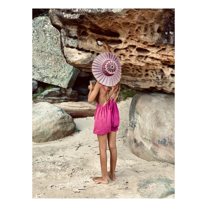 Cappello Capri Wax Flower - Collezione Donna  | Rosso- Immagine del prodotto n°2