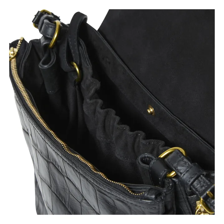 Bag Igor Calfskin Leather Crocodile Print | Black- Product image n°6