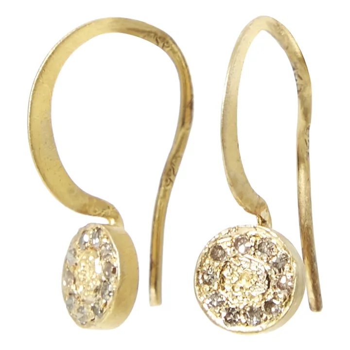 Boucles d'Oreilles Caleb | Doré- Image produit n°3