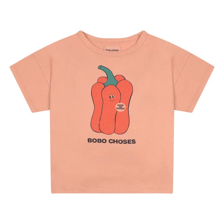 T-Shirt in cotone bio Poivron | Albiccocca- Immagine del prodotto n°0