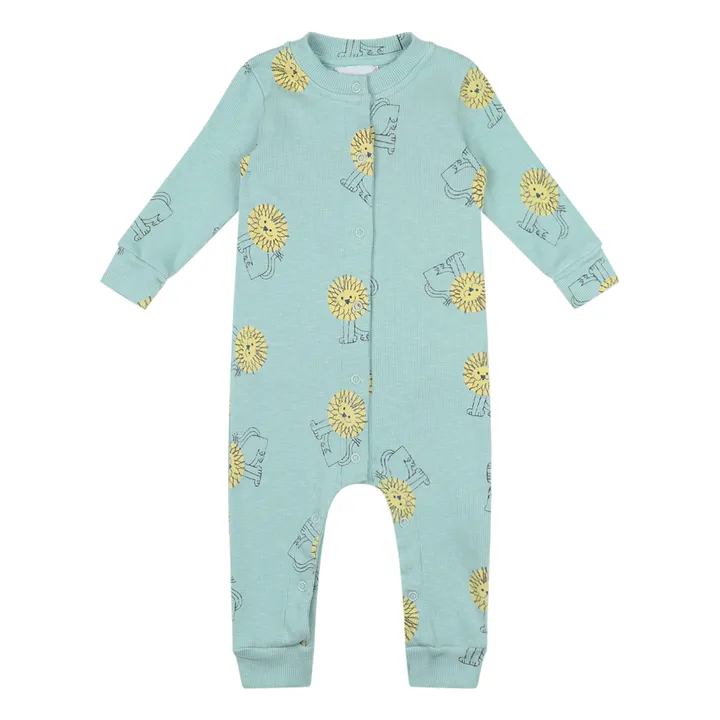 Pyjama aus Bio-Baumwolle Löwe | Blau- Produktbild Nr. 0