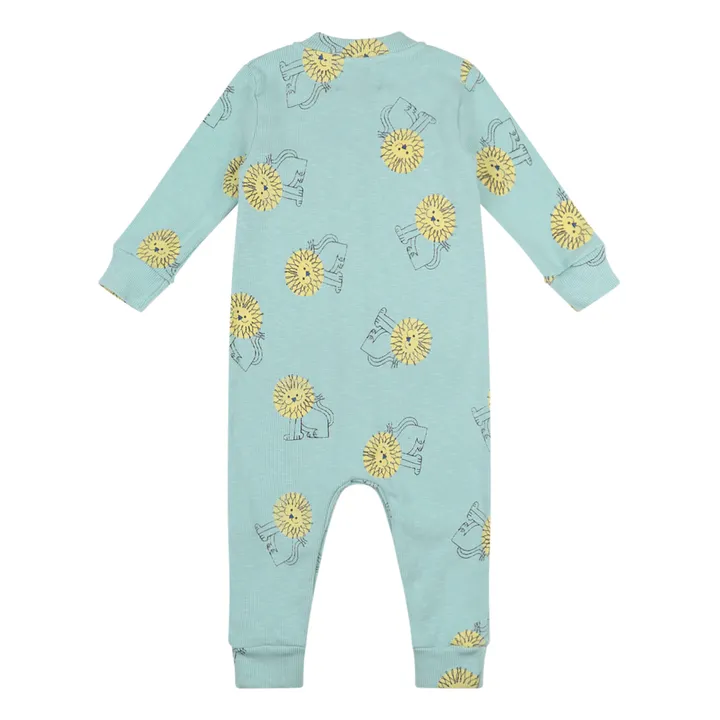 Pyjama aus Bio-Baumwolle Löwe | Blau- Produktbild Nr. 3
