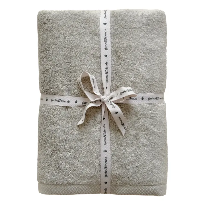 Serviette de bain en coton | Vert pâle- Image produit n°0
