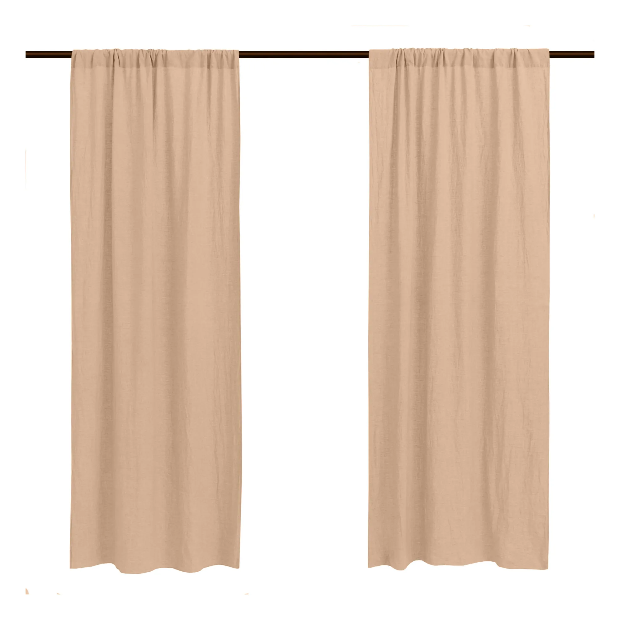 Communauté de biens - Rideau fourreau ou à pincer en lin lavé (Communauté de biens) - Image 1