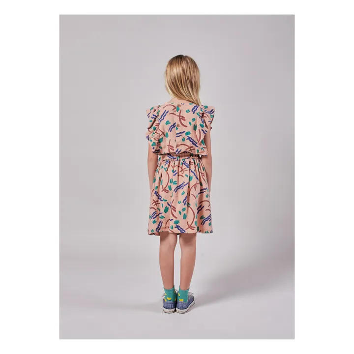 Organic Cotton Frilly Dress  | Pink- Product image n°3