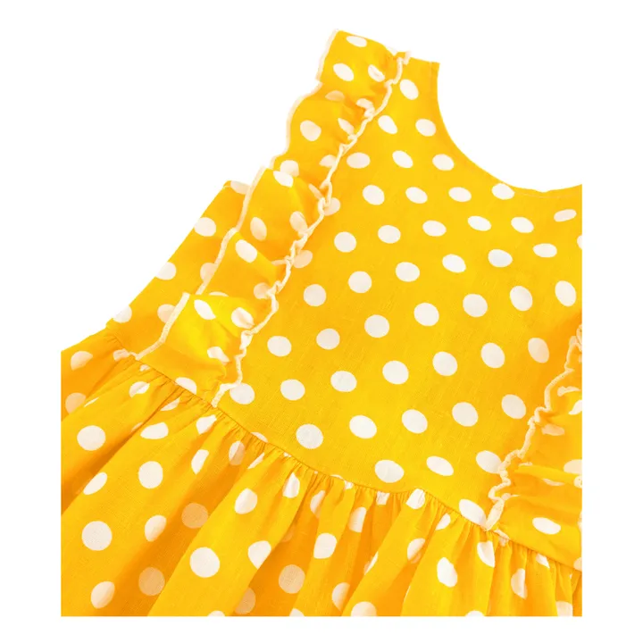 Marissa Linen Dress  | Yellow- Product image n°1