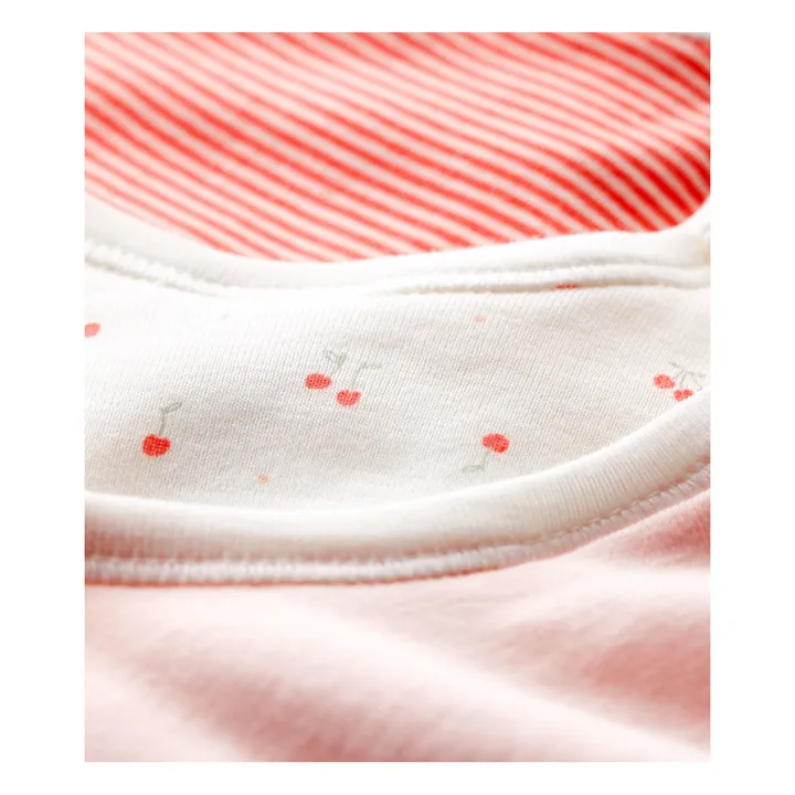 Set de 3 Baberos Morning algodón orgánico | Rosa- Imagen del producto n°1