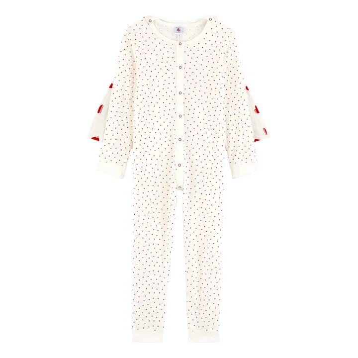 Pyjama + Cape Mylove Coton Bio | Blanc- Image produit n°0