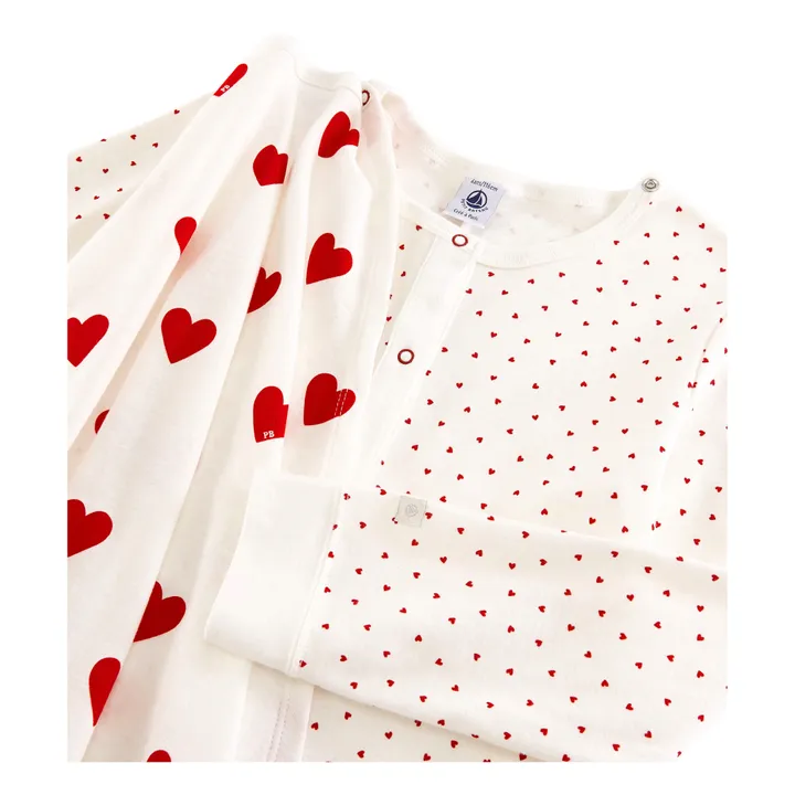 Pyjama + Cape Mylove Coton Bio | Blanc- Image produit n°1