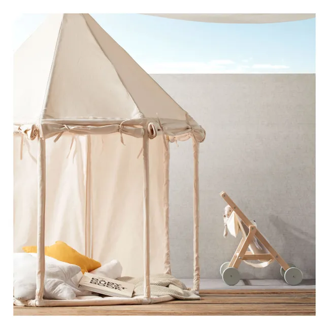 Cotton Canvas and Wood Tent | Off white
