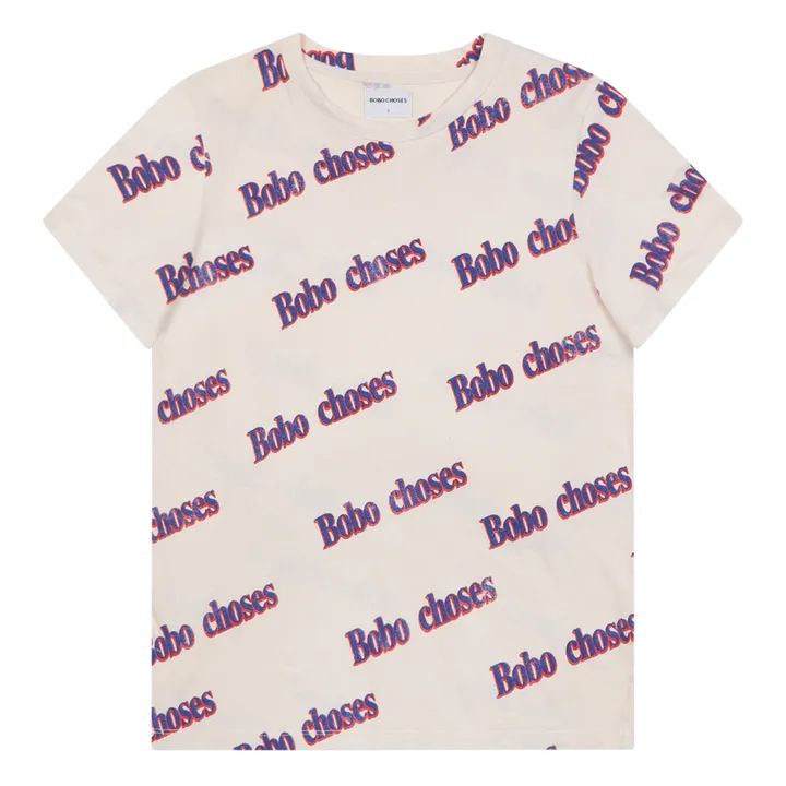 Bobo Choses Organic Cotton T-shirt  - Women's Collection  | Ecru- Product image n°0