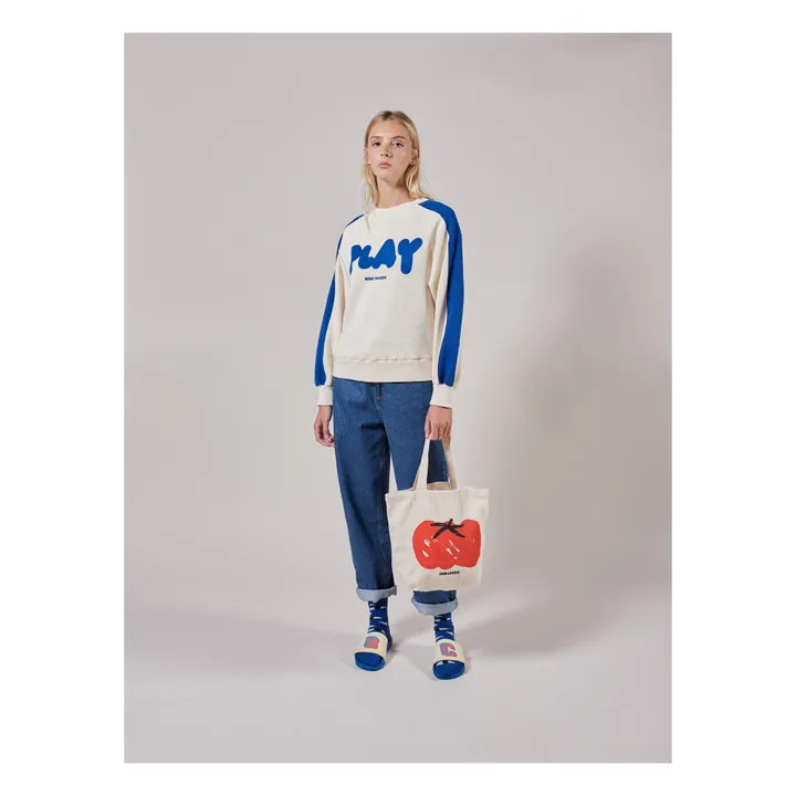 Sweatshirt Play aus Bio-Baumwolle - Damenkollektion  | Blau- Produktbild Nr. 1