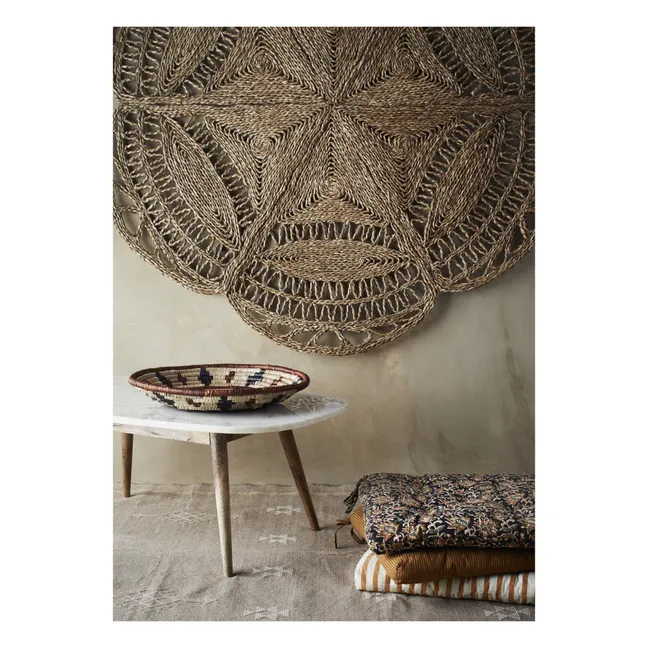 Coussin d'assise rayé | Caramel