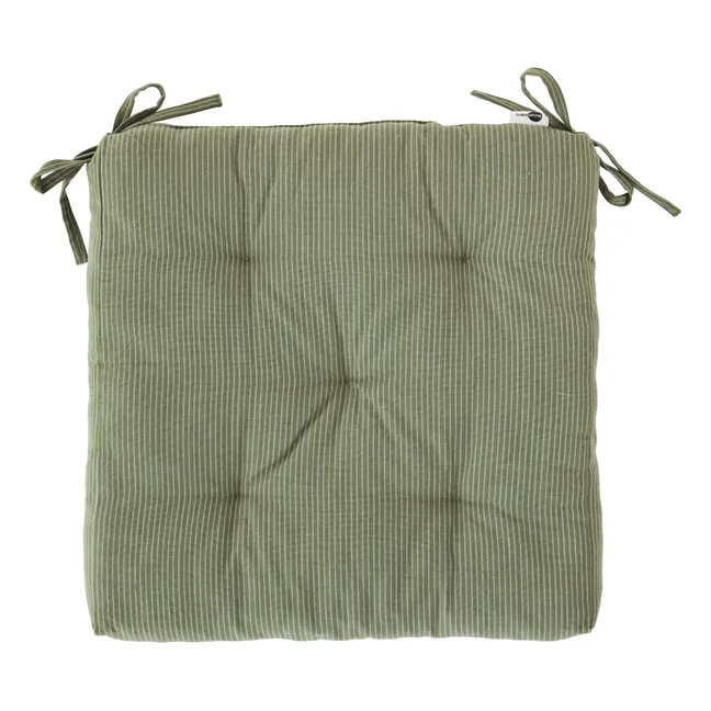 Striped Seat Cushion - 45 x 45cm | Jade Green