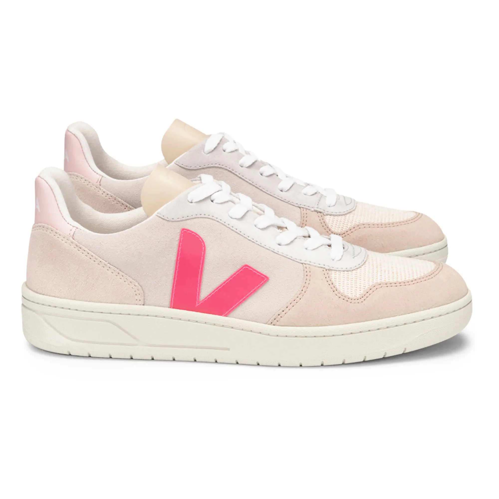 Veja Suede V-10 Sneakers Women's Collection Fluorescent