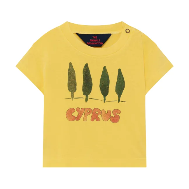 Cyprus T-shirt Rooster  | Yellow