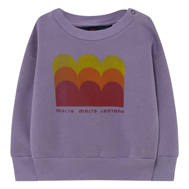 Sweatshirt Bear Wave | Violett- Produktbild Nr. 0