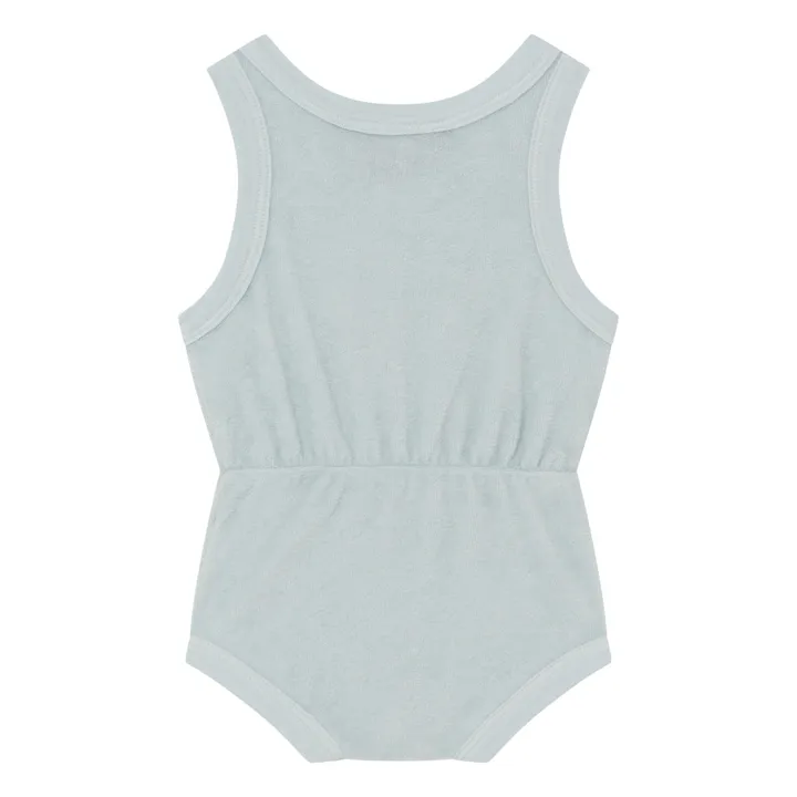 Squirrel Lindo Terrycloth Playsuit  | Light blue- Product image n°1