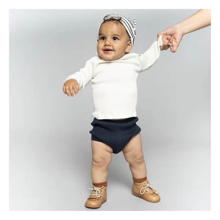 T-shirt Belfast Soie et Coton | Blanc cassé- Image produit n°2