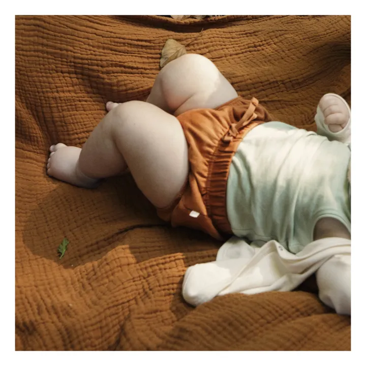 Smoelf Organic Cotton Bloomers  | Camel- Product image n°1