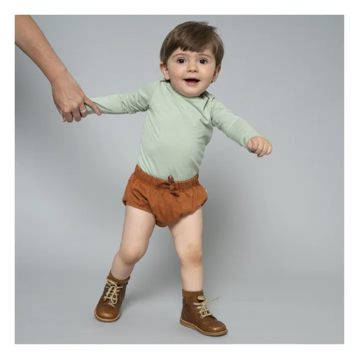 Smoelf Organic Cotton Bloomers  | Camel- Product image n°2
