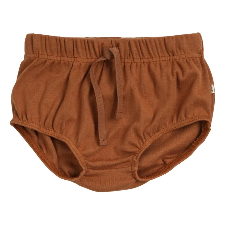 Smoelf Organic Cotton Bloomers  | Camel- Product image n°0