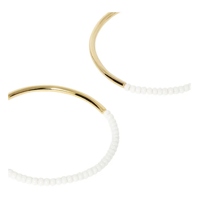 Maxi Shanga Hoops | White