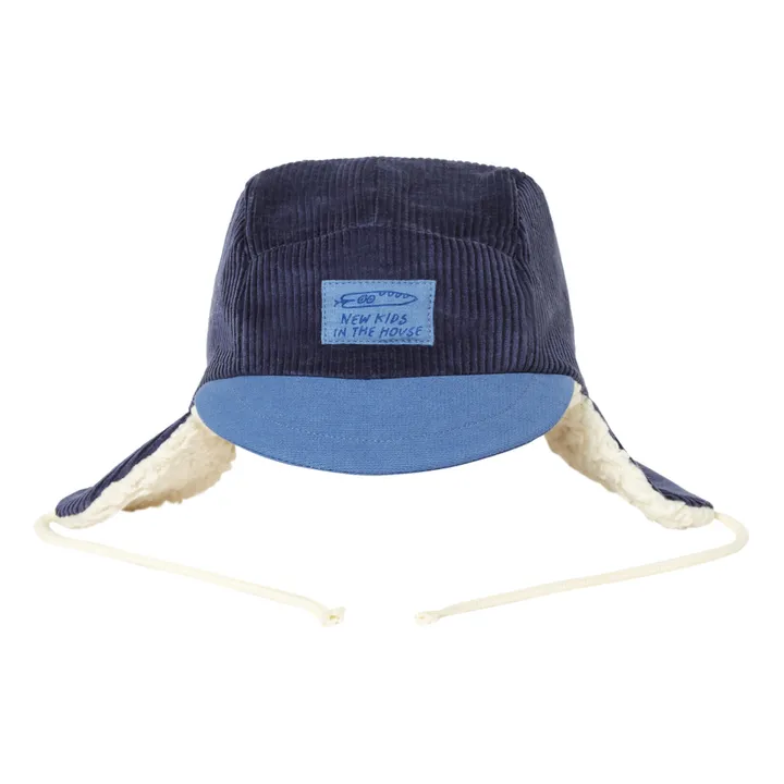 Fur-lined Cap | Blue- Product image n°0