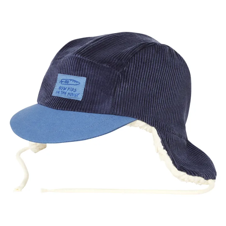 Fur-lined Cap | Blue- Product image n°3