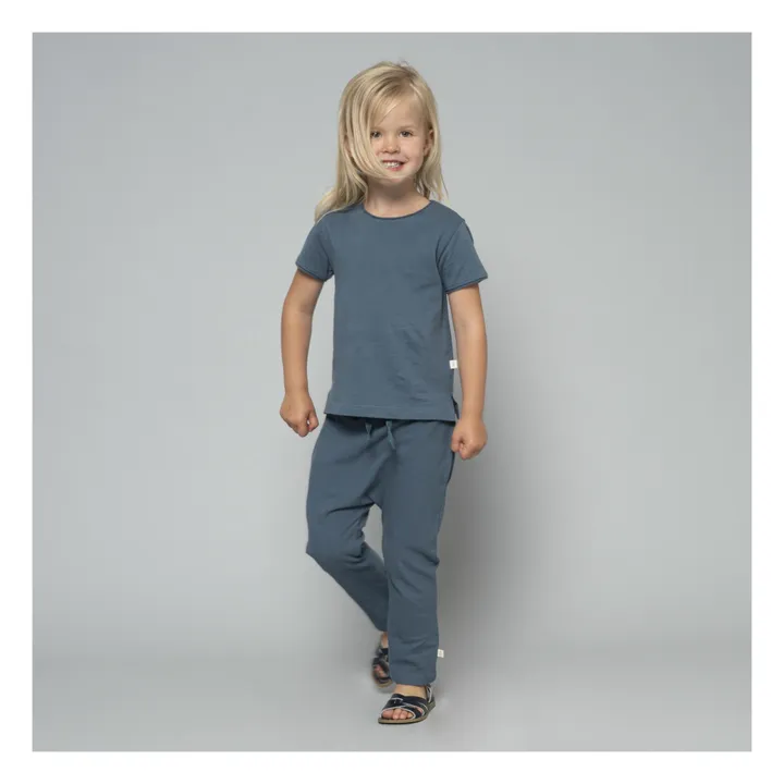 Esrum Organic Cotton Trousers  | Midnight blue- Product image n°1