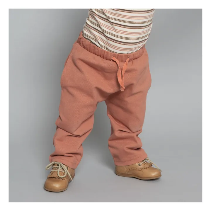 Esrum Organic Cotton Trousers  | Orange- Product image n°2