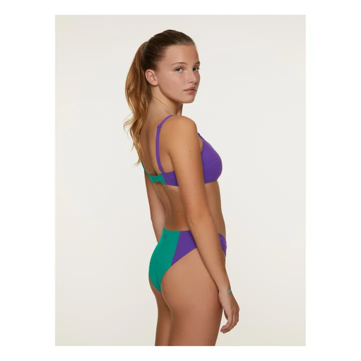 Bikini-Unterteil Bio Ninetys Bicolore | Grün- Produktbild Nr. 2