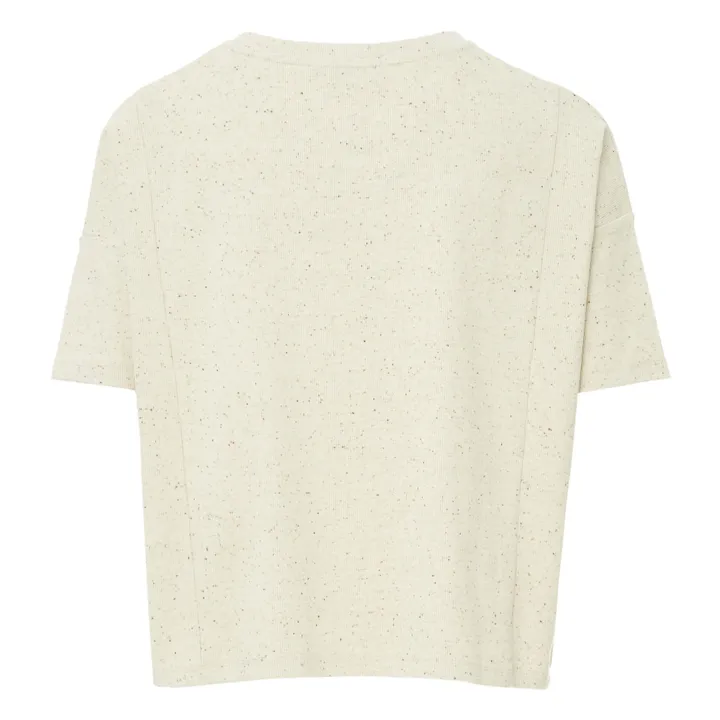 T-Shirt Oversize Moremi aus Leinen und Baumwolle | Sandfarben- Produktbild Nr. 7
