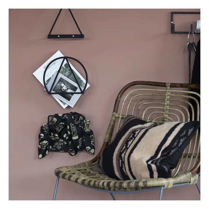 Fauteuil Kawa en rotin, piètement en métal- Image produit n°2