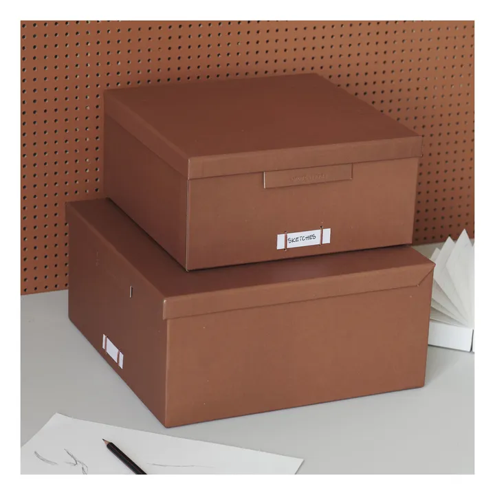 Storage Boxes - Set of 2 | Cognac- Product image n°3