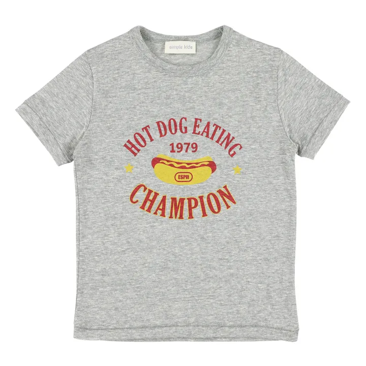 Hotdog T-shirt  | Grey- Product image n°0