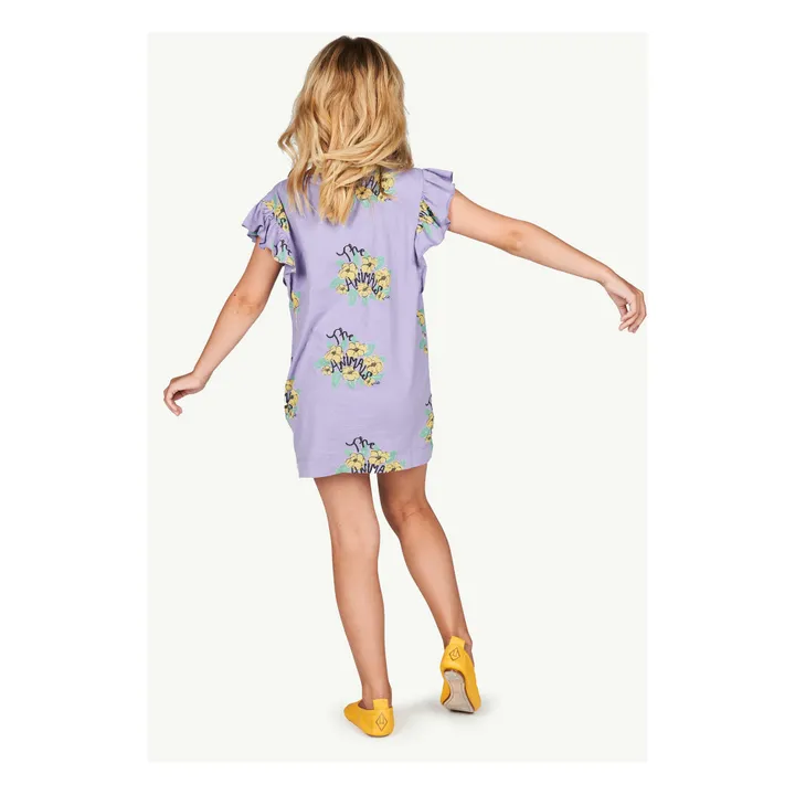 Vestido Jersey Fly Flores | Violeta- Imagen del producto n°2