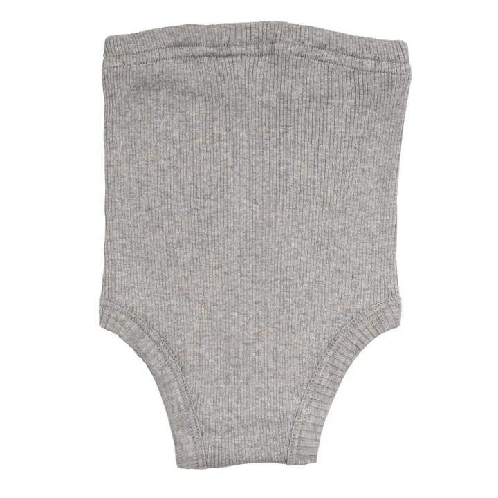 Culotte Haute Bobbi Soie et Coton | Gris- Image produit n°3