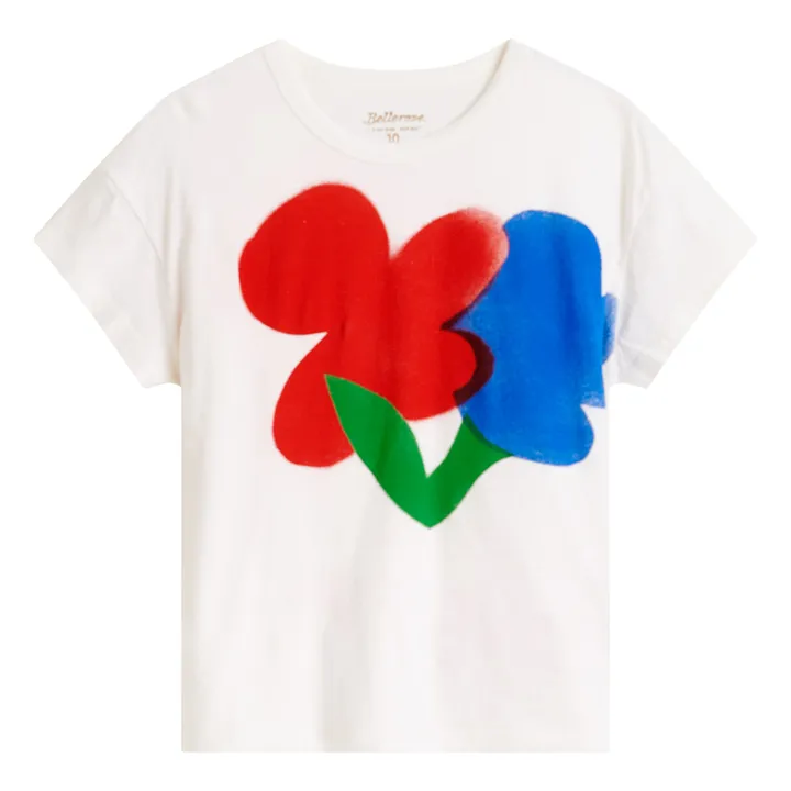 T-shirt Ayoa con fiori | Bianco- Immagine del prodotto n°0