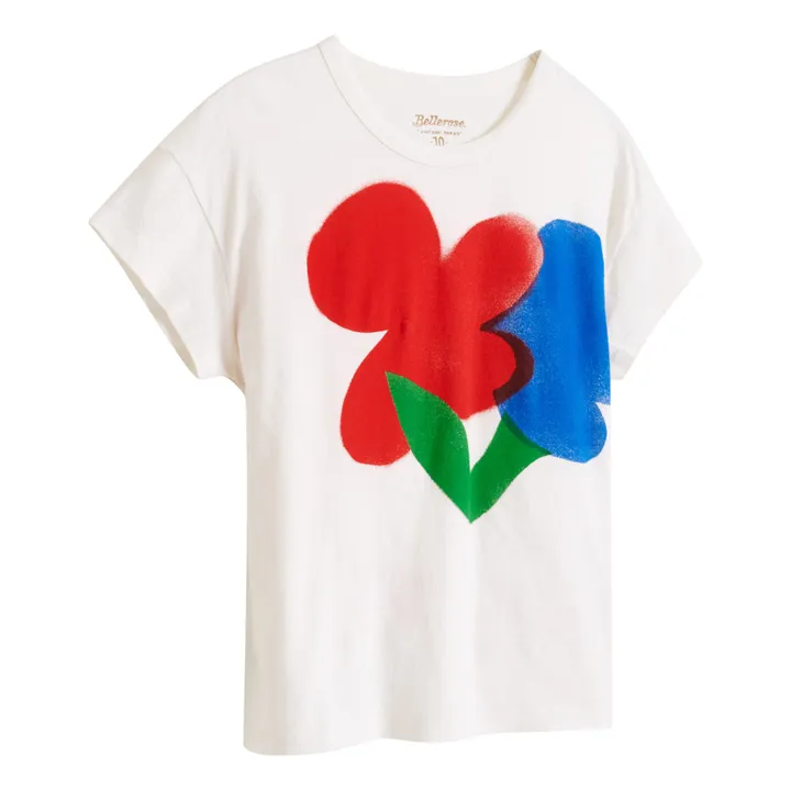 T-shirt Ayoa con fiori | Bianco- Immagine del prodotto n°5