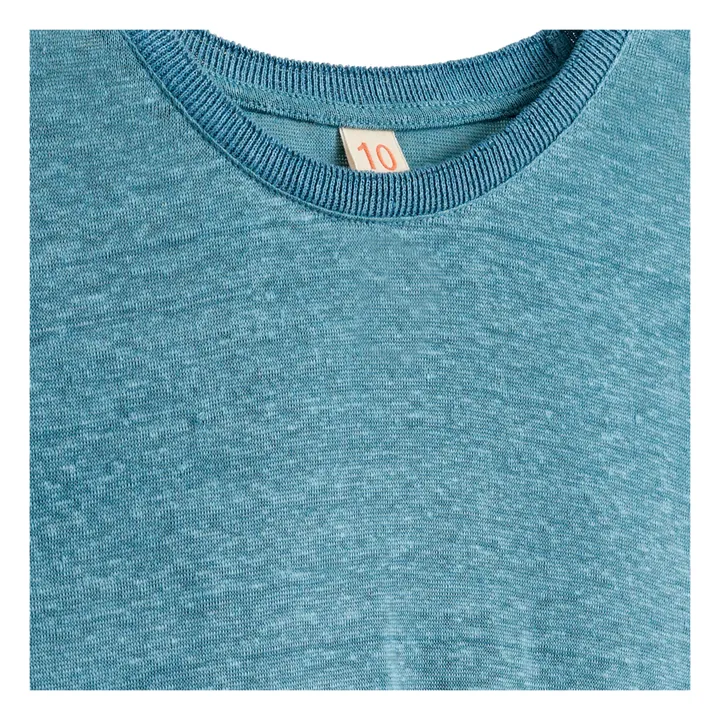 T-shirt Moi | blu chiné- Immagine del prodotto n°2
