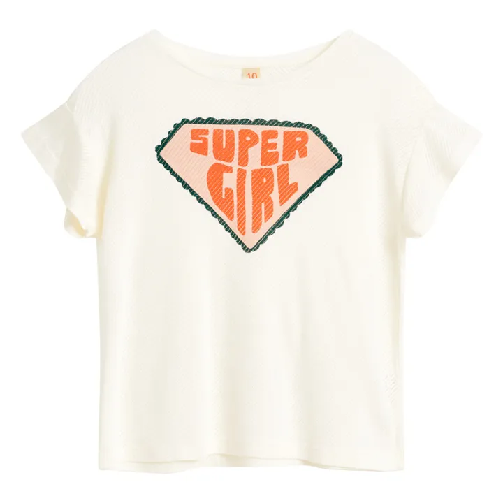 T-Shirt Vou Super Girl | Weiß- Produktbild Nr. 0