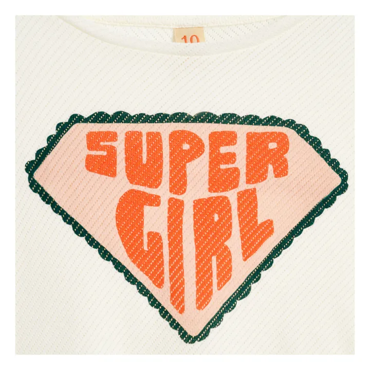 T-Shirt Vou Super Girl | Weiß- Produktbild Nr. 5