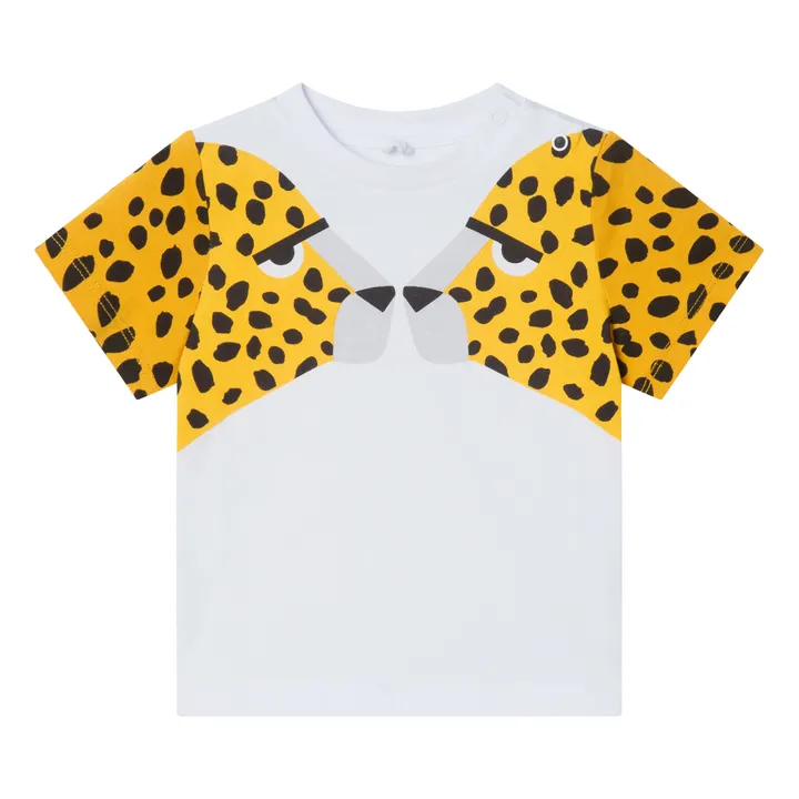 T-Shirt aus Bio-Baumwolle Gepard | Weiß- Produktbild Nr. 0