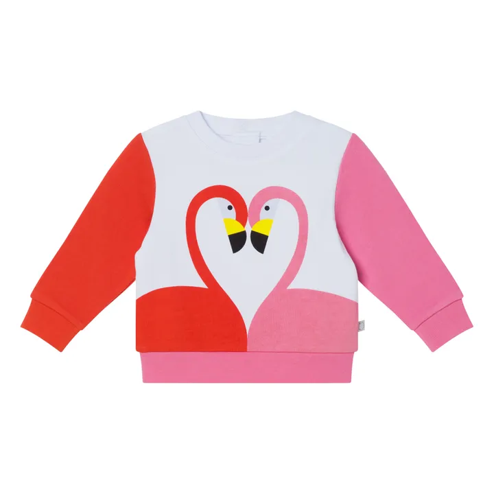 Organic Cotton Flamingo Baby Sweatshirt  | Pink- Product image n°0