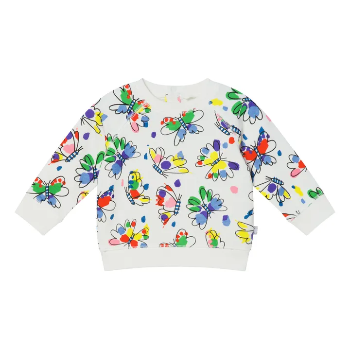 Organic Cotton Butterfly Sweatshirt | White- Product image n°0