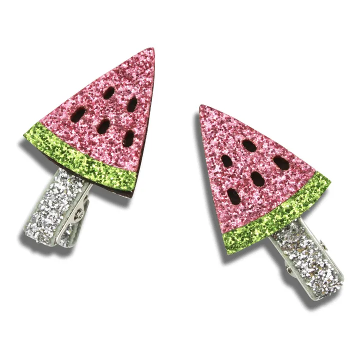 Pinzas de pelo Mini Watermelon | Rosa- Imagen del producto n°0